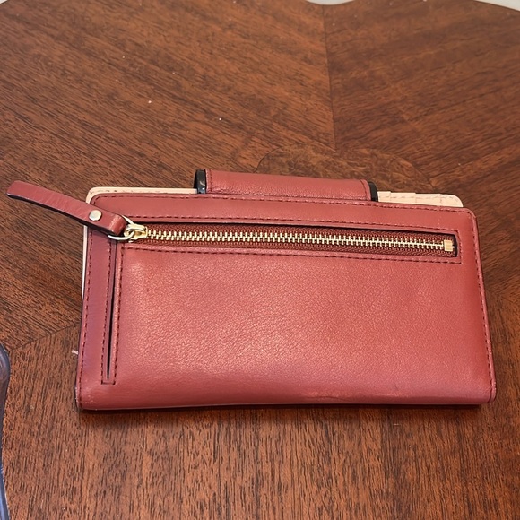 Kate Spade Satchel/Crossbody/shoulder bag turn lock Brown leather amazing cond - Picture 12 of 17